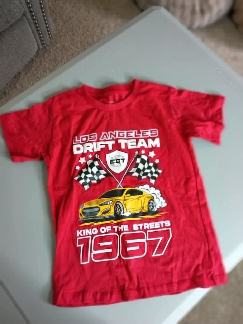 Boys Size 6 Race Car Shirt